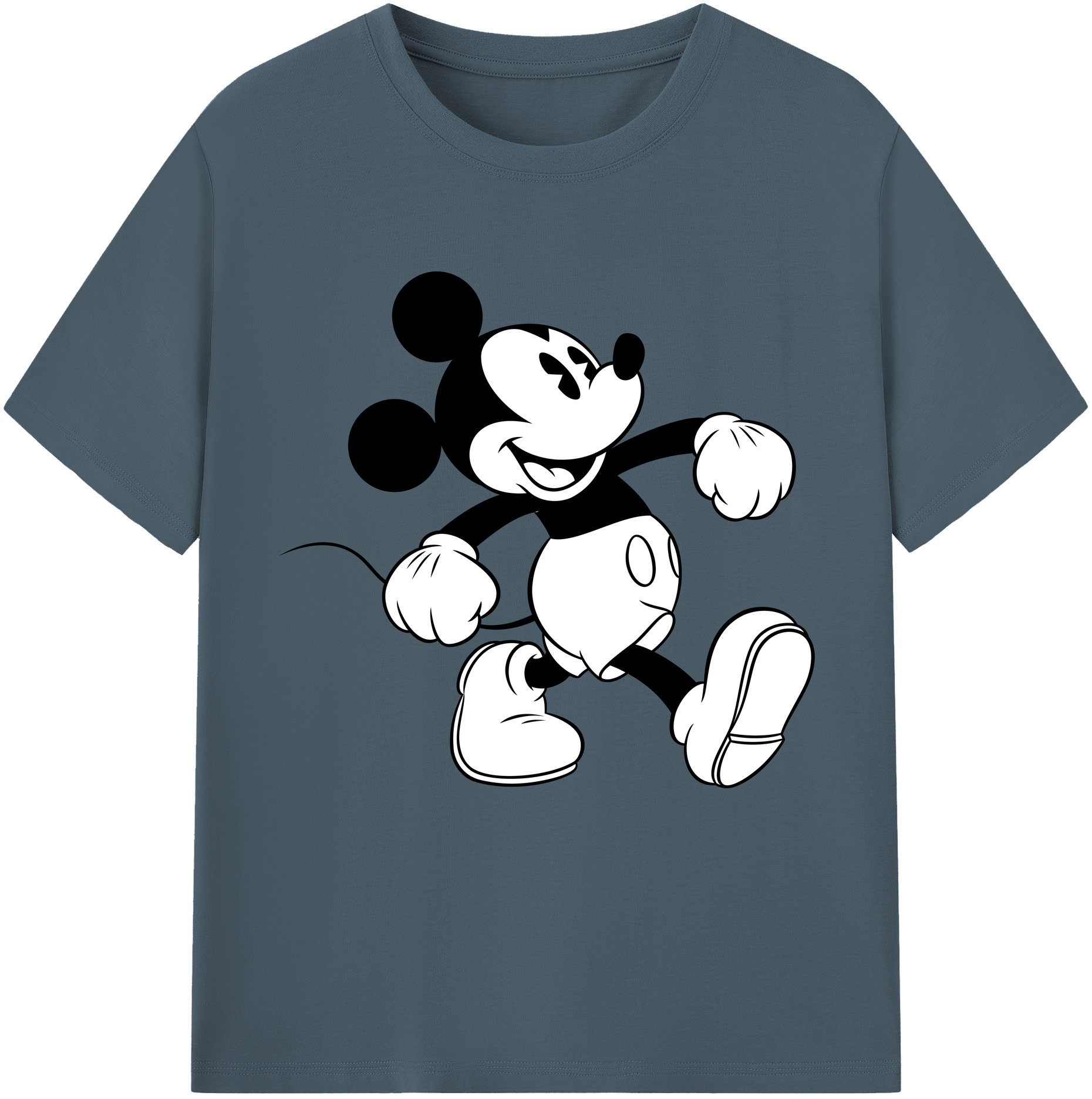 （画像用） ミッキーマウス Mickey Mouse 綿100％半袖Tシャツ（フロントプリント）